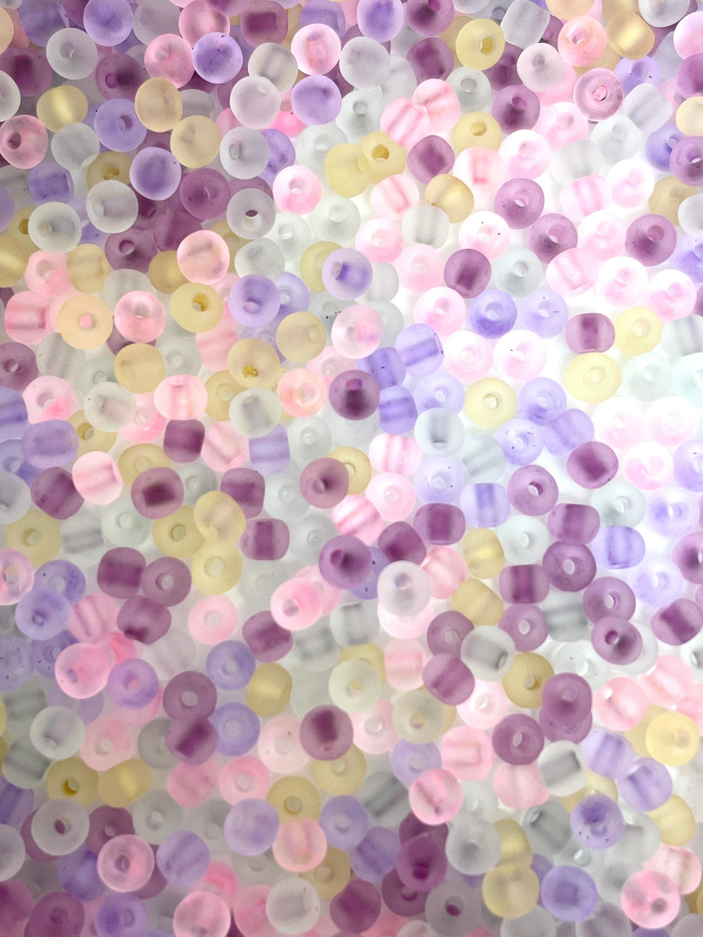 Tiny Candy Seed Bead Mix, Unique Bead Soup, Czech Glass Beads, Rave Beads