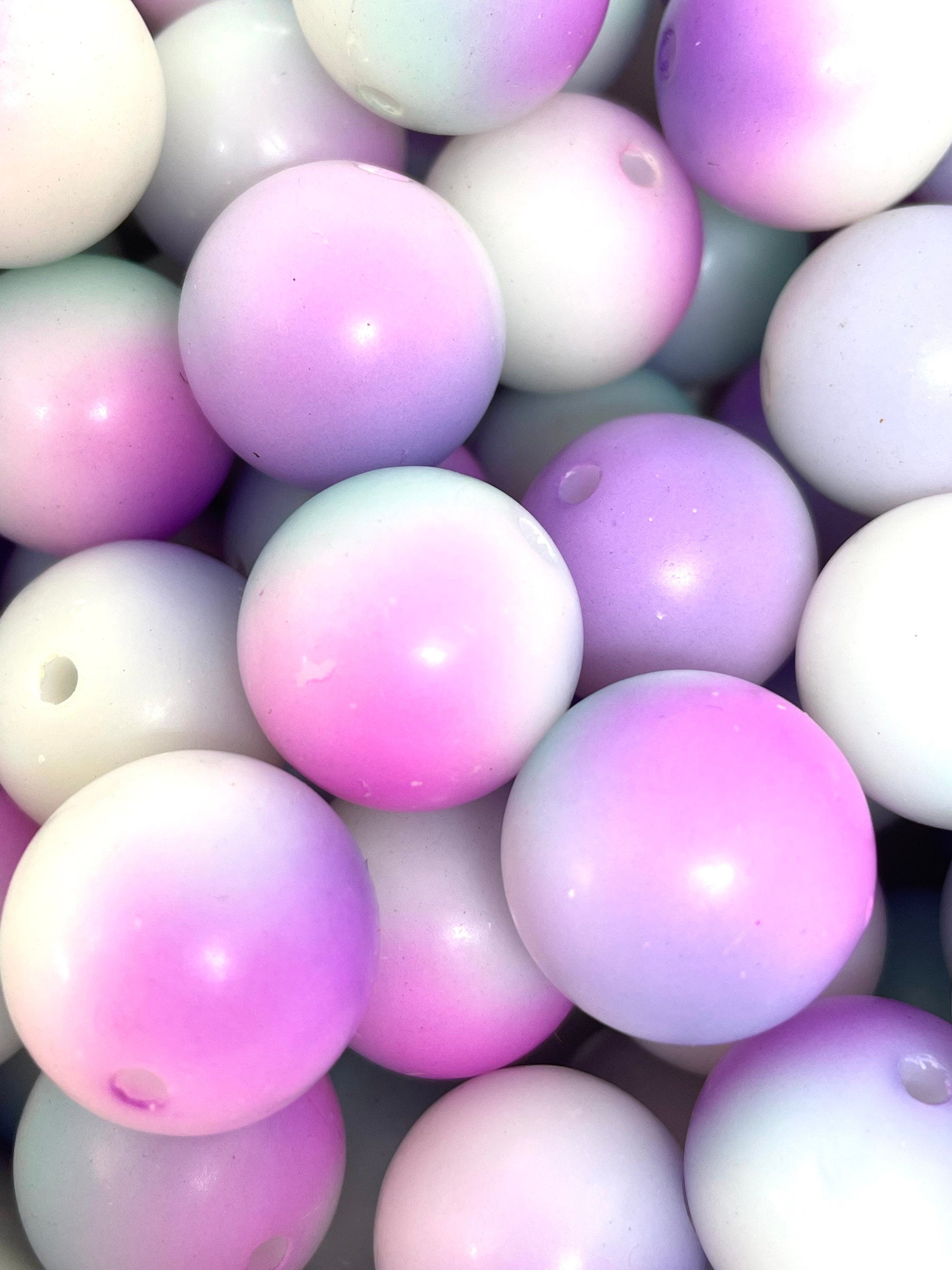 20mm Chunky Pastel Ombre Beads