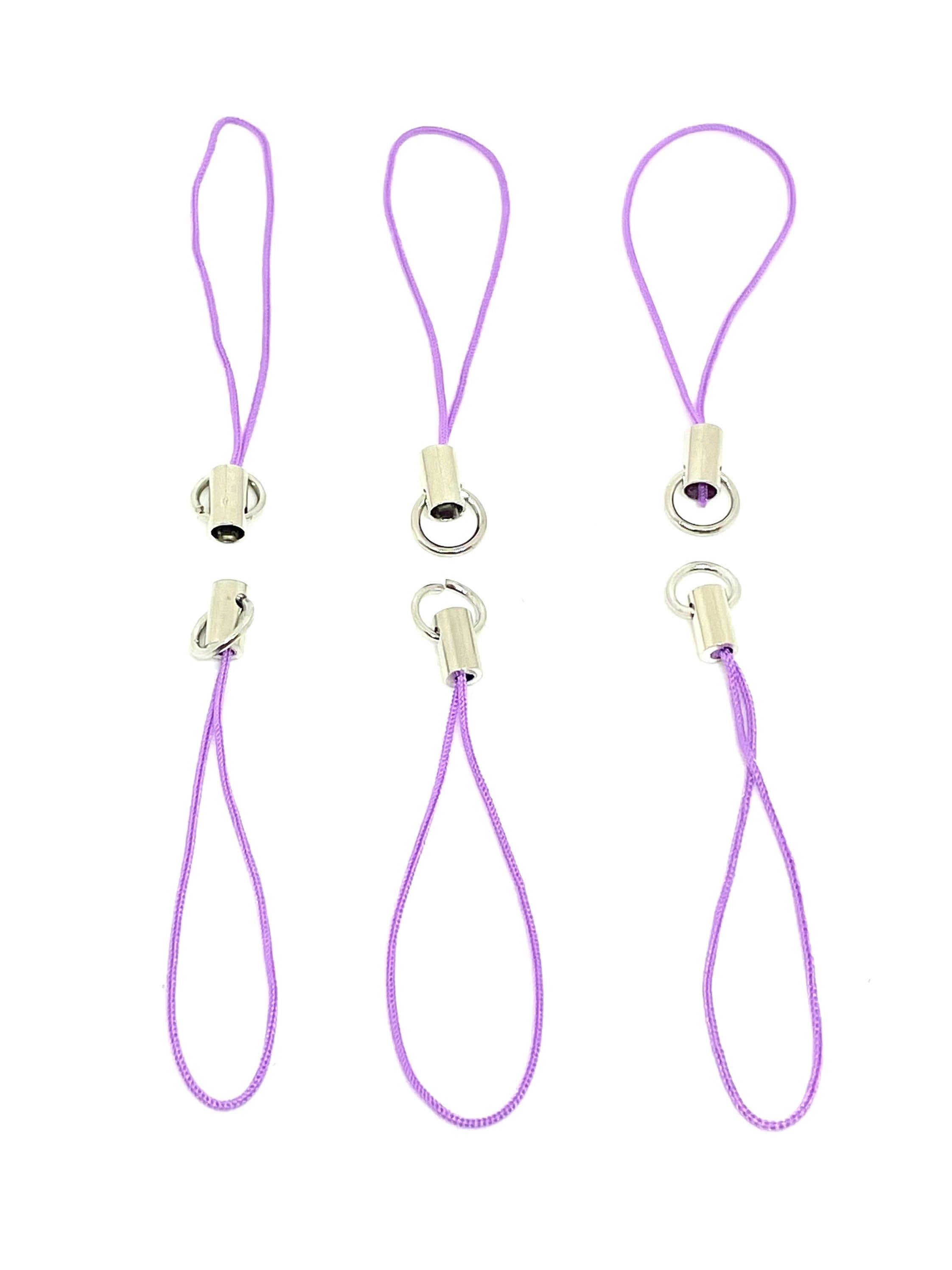Cell Phone Strap, Blank Purple Mobile Phone Strap, Phone Lanyard, Wrist Strap