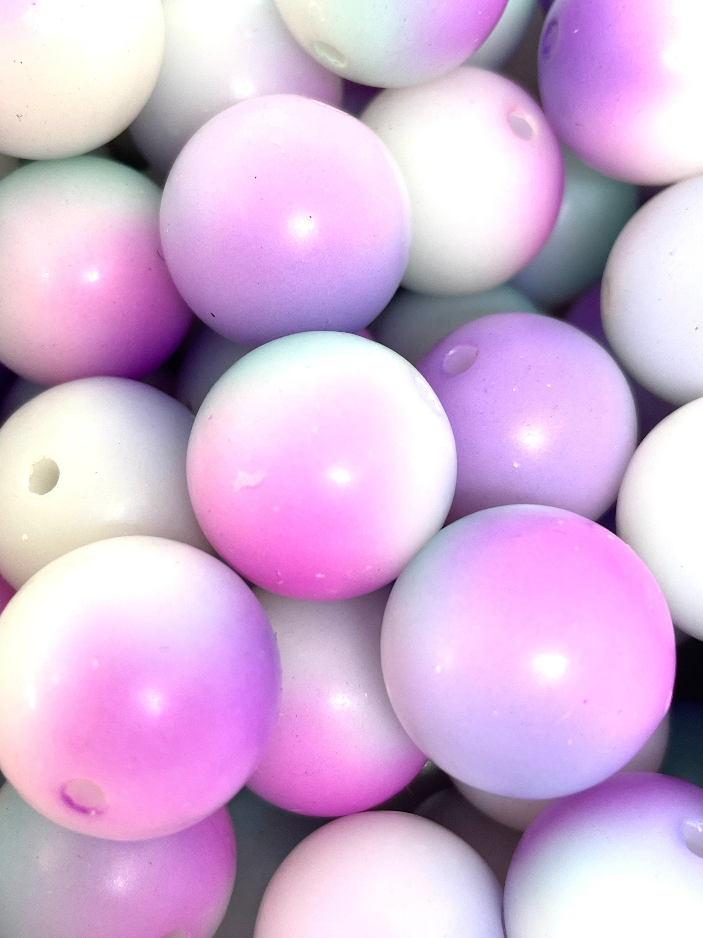 20mm Chunky Pastel Ombre Beads