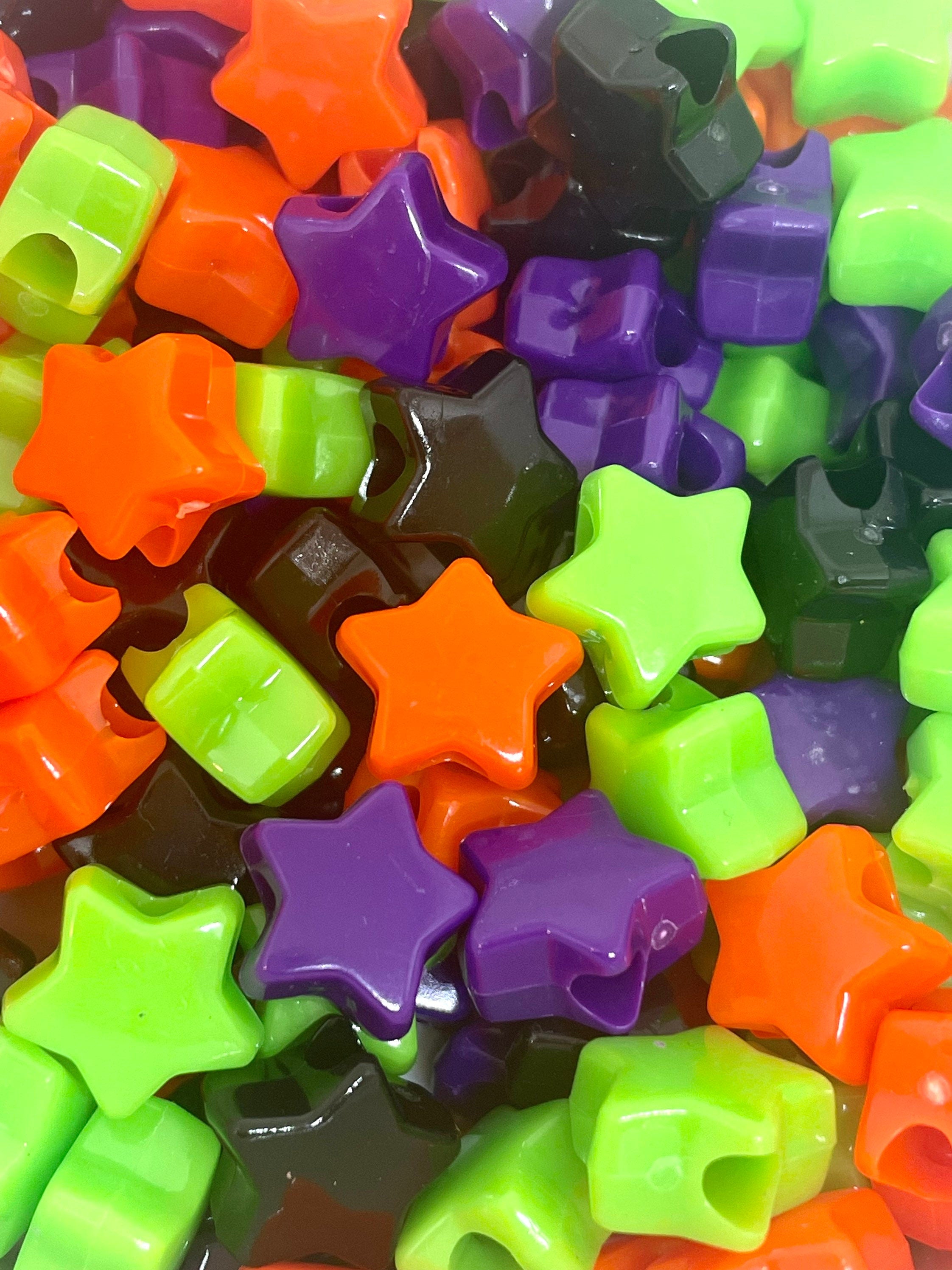 Witches Brew Halloween Star Bead Set, Bead Soup, Creepy, Spooky, Halloween Themed