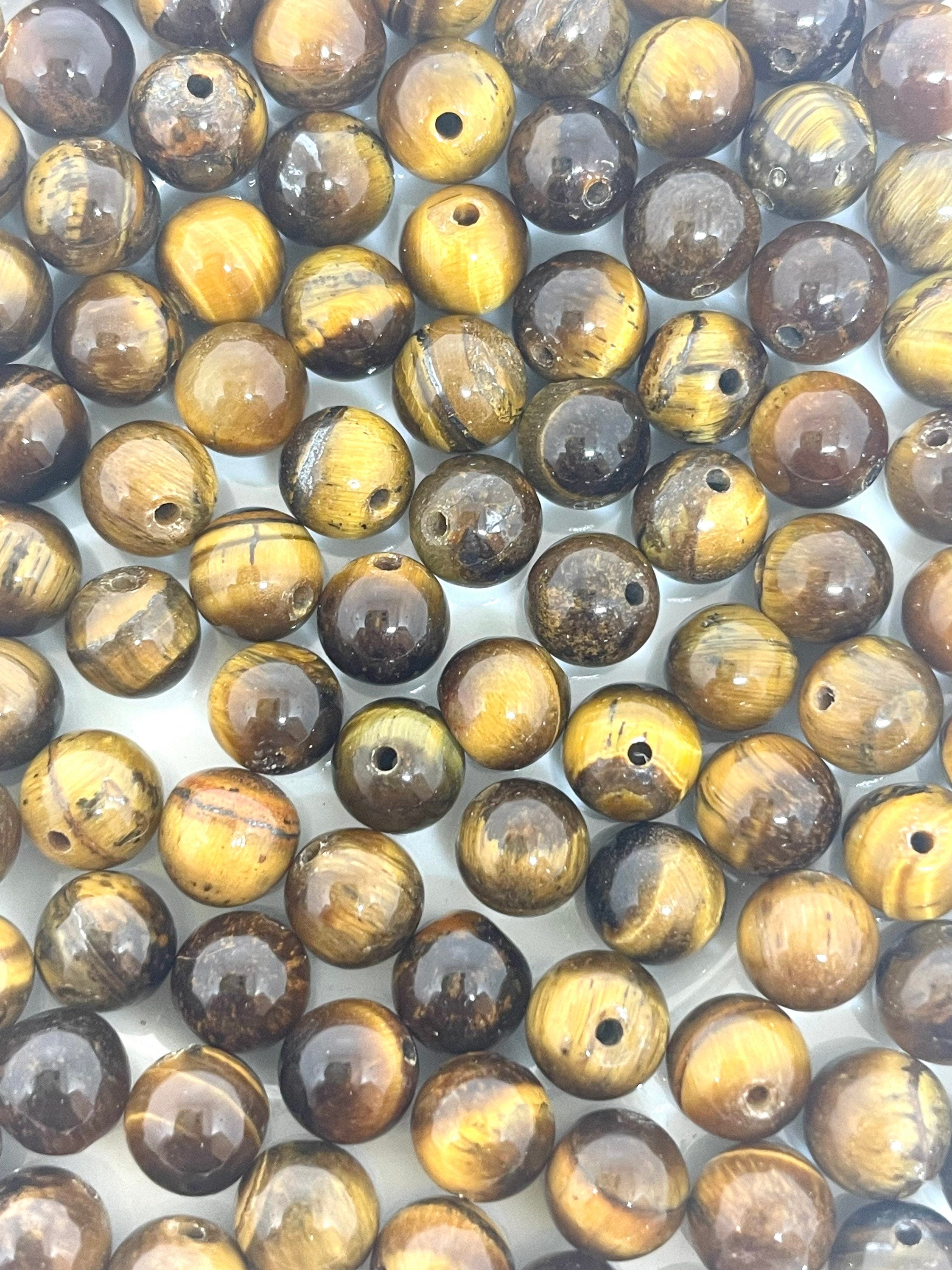 6mm Gorgeous Tiger Eye Agate Beads