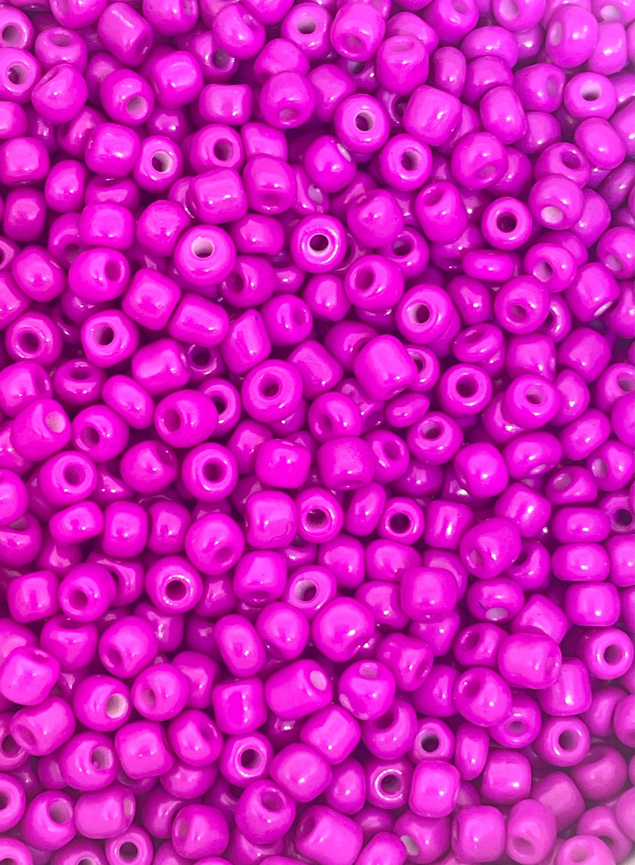4mm Bright Pink Magenta Seed Beads