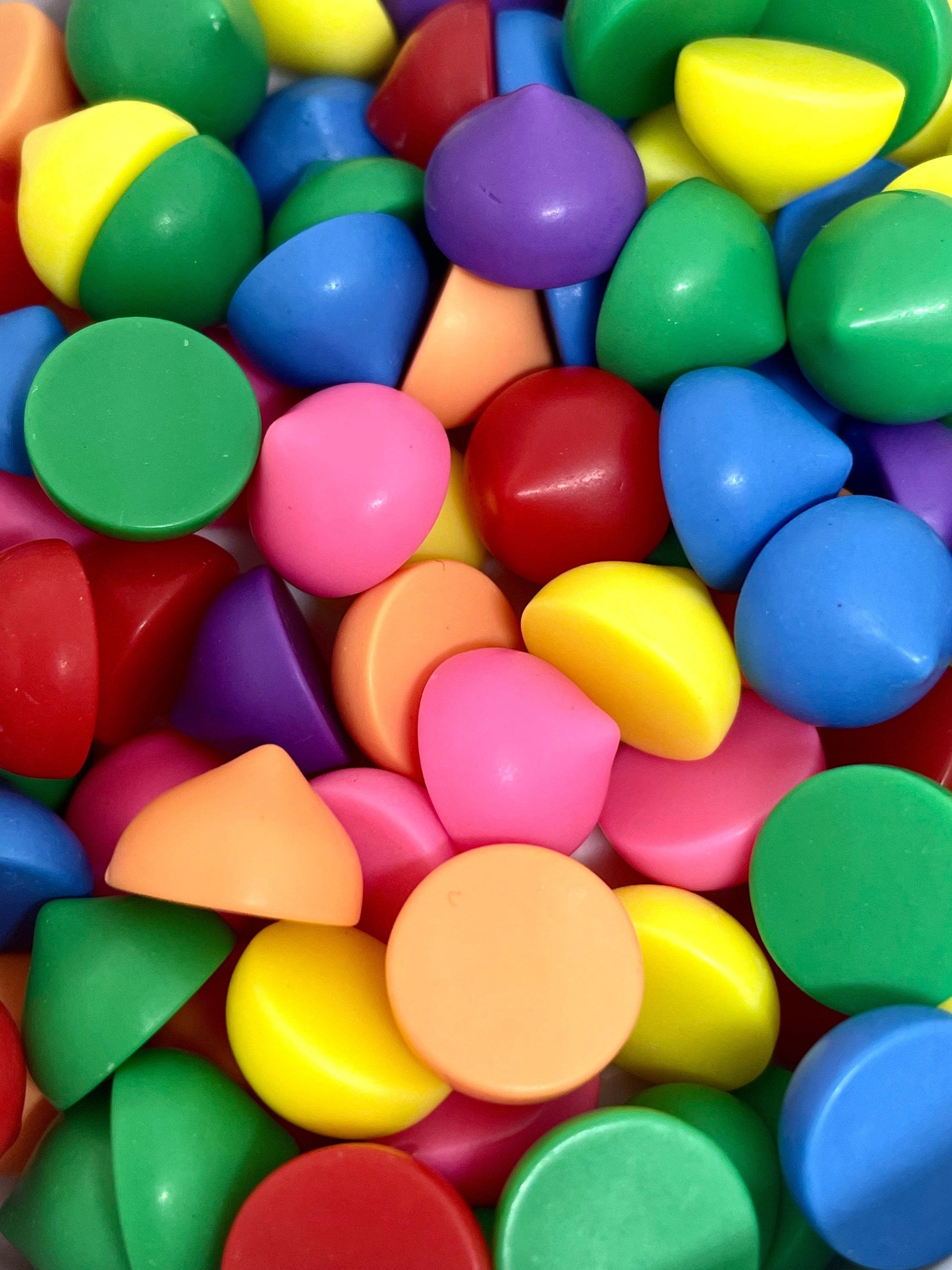 Fake Bright Rainbow Chocolate Chip Decorations for Slime, Slime Mixers, Mix-Ins, Toppings