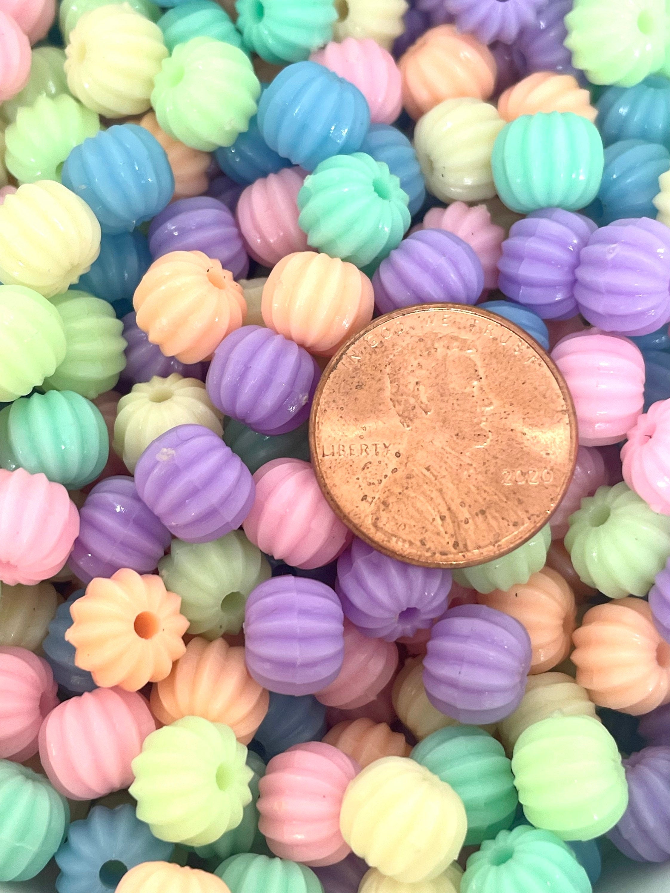 Pastel Whip Cream Candy Spacer Beads