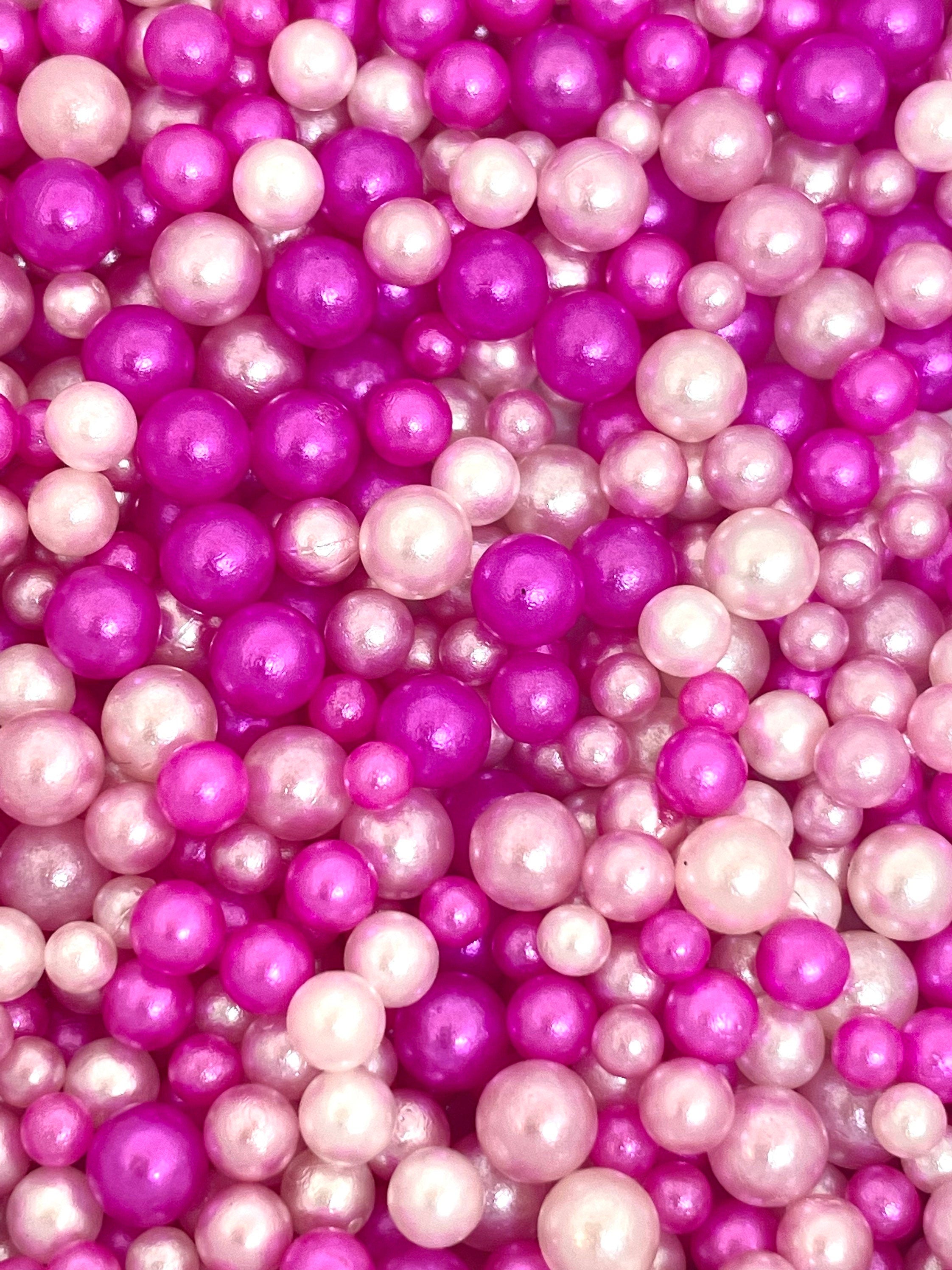 Magenta Pink Mix of Fake Sprinkles for Slime, Slime Add Ins, Slime Supplies for Crunchy Slime