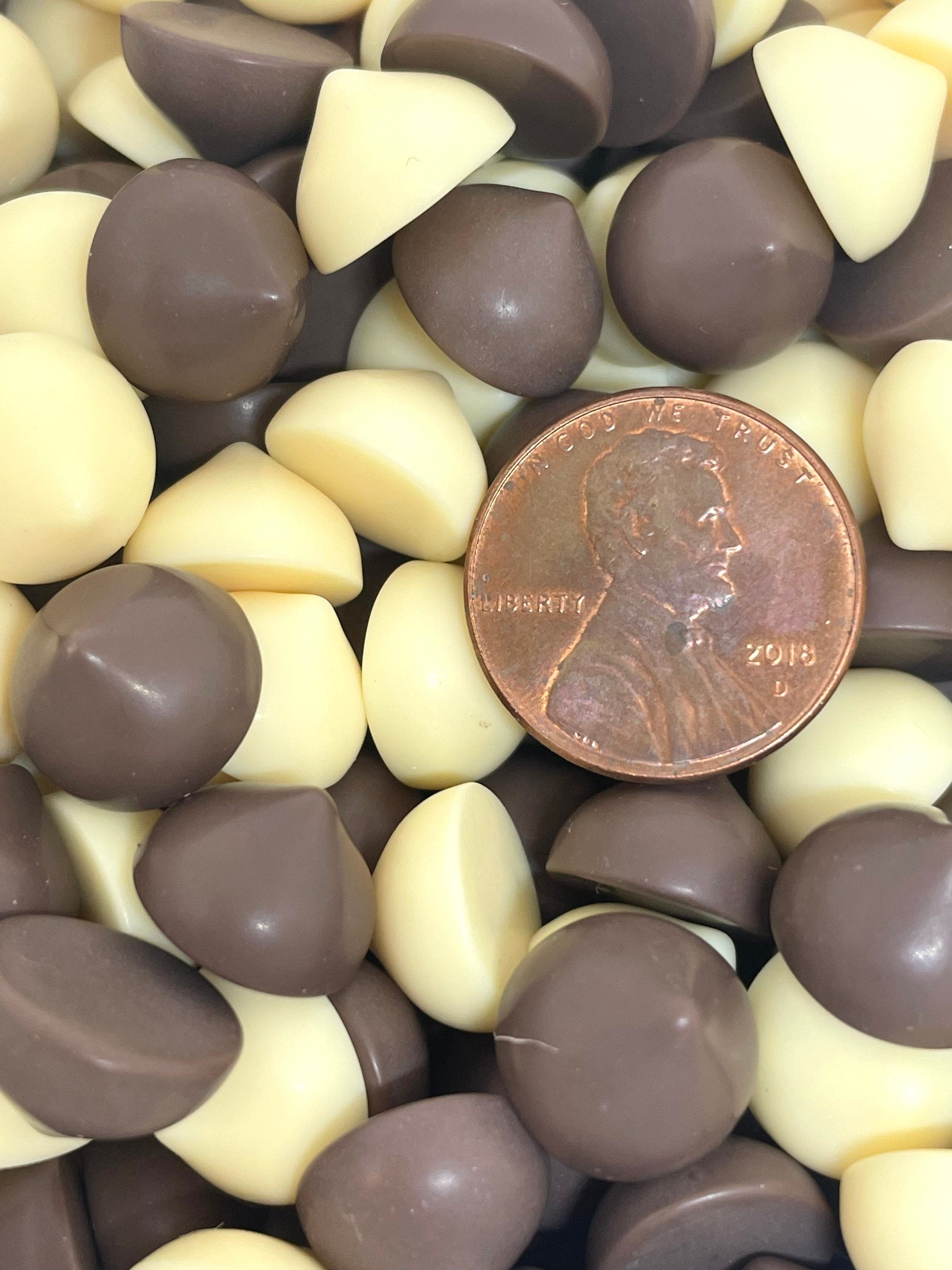 Fake White and Milk Chocolate Chip Mix for Slime, Slime Mix-Ins, Toppings, Add-Ins, Candy Cabochons