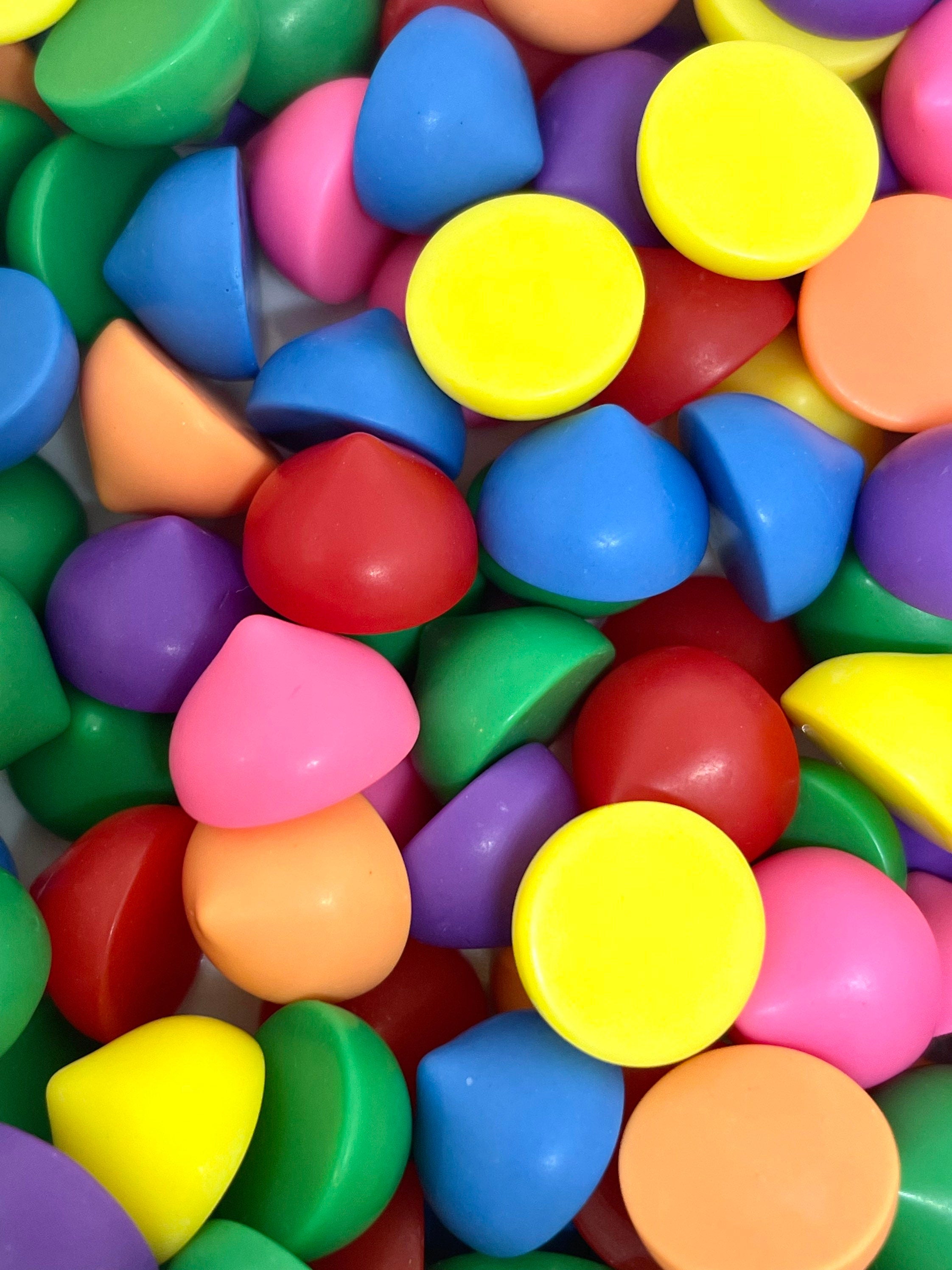 Fake Bright Rainbow Chocolate Chip Decorations for Slime, Slime Mixers, Mix-Ins, Toppings