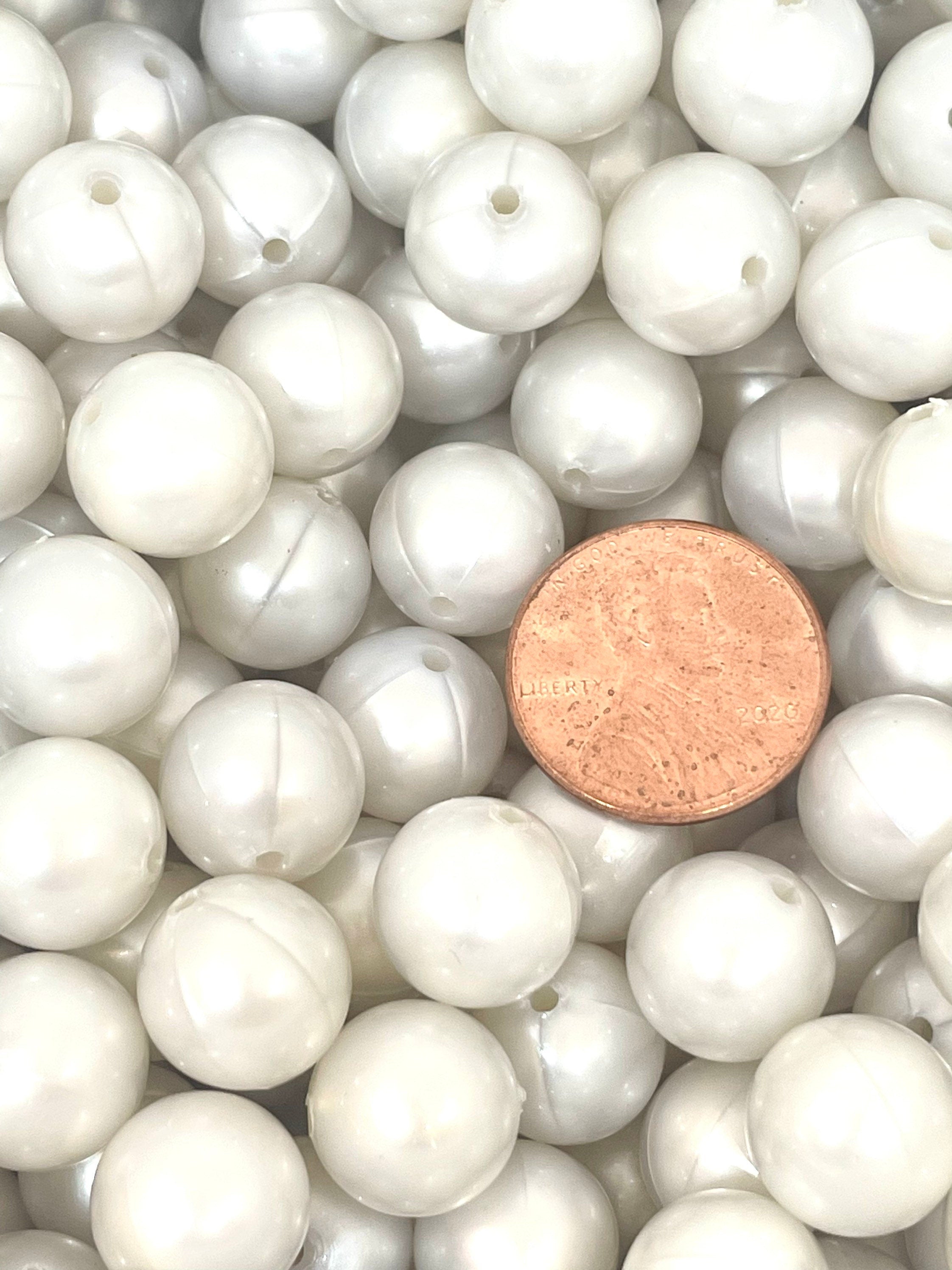 12mm Ivory Round Beads