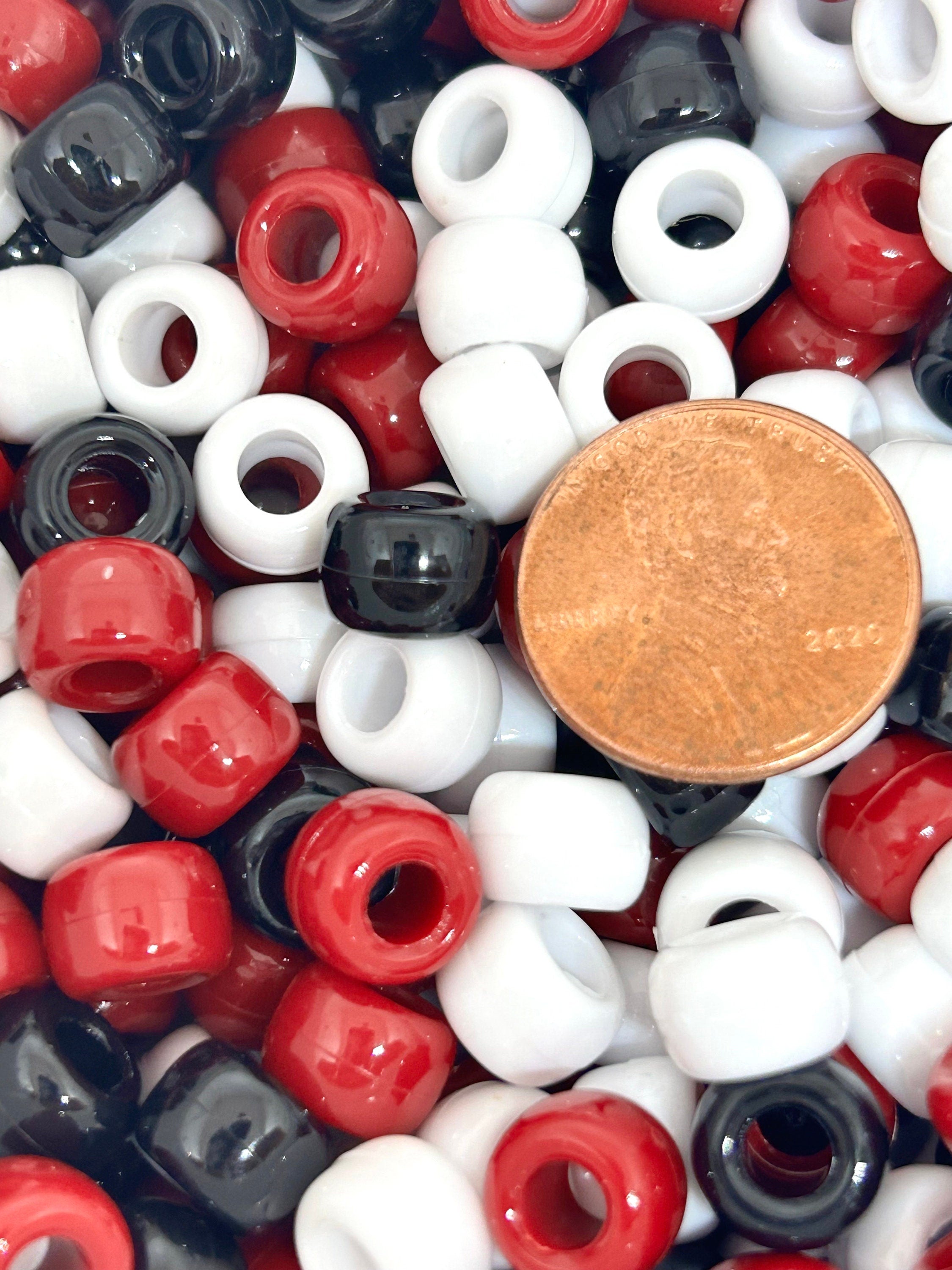 Chill Barrel Bead Mix, Sports Pony Beads for Lanyard, Keychain