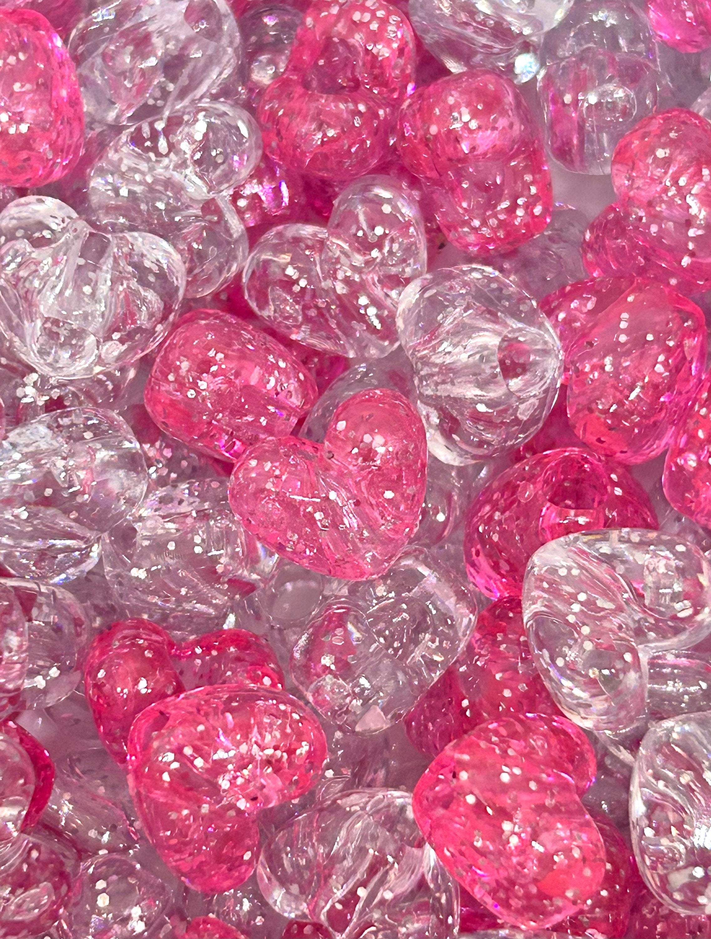 Sparkly Hearts Bead Mix