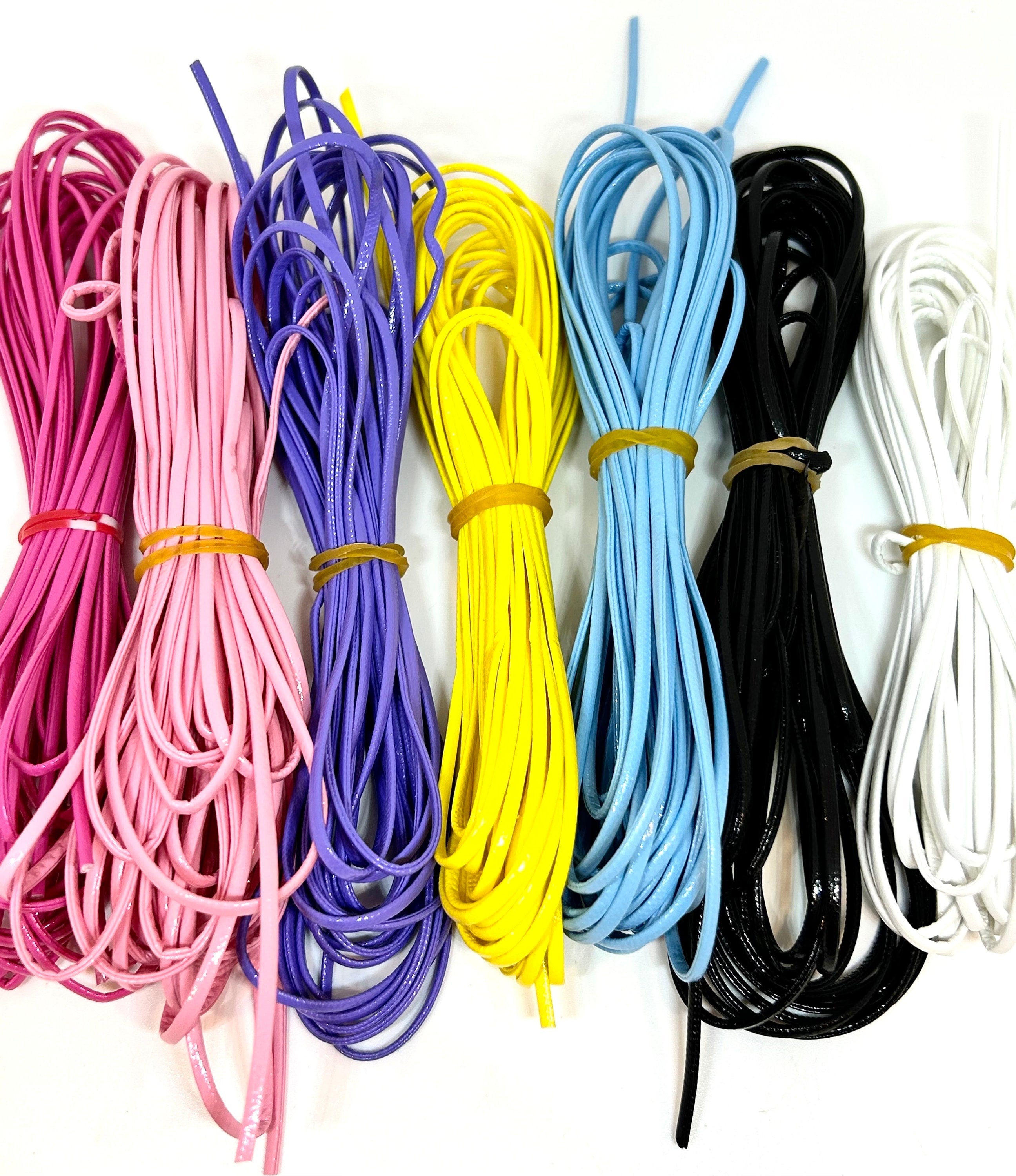 2mm Flat Plastic Cord - Perfect for Lanyards & Jewelry Making Designs
