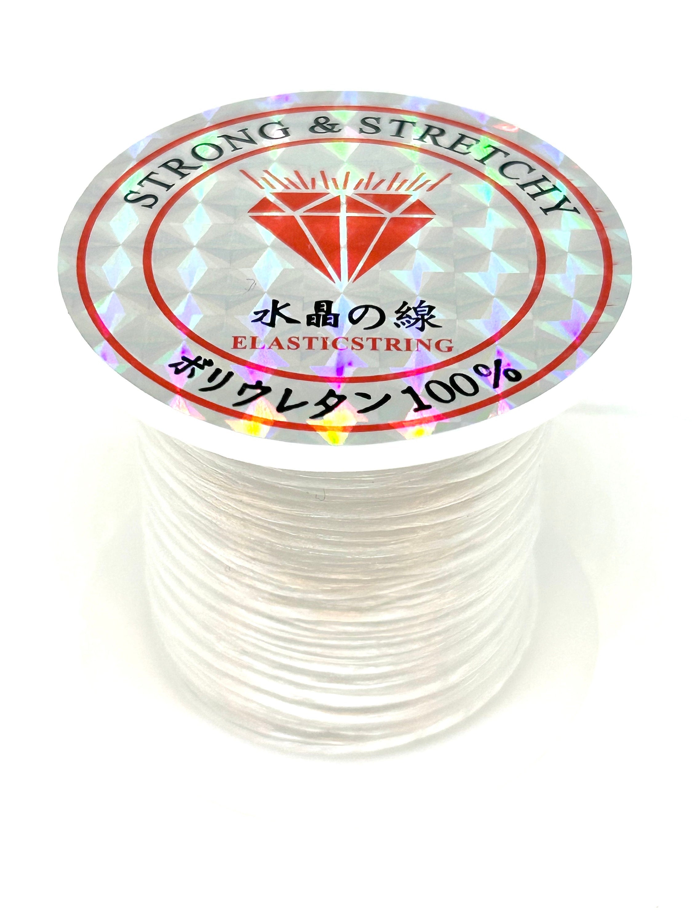 1mm Elastic Rubber Stretchy Cord - Perfect for Jewelry Making, 120ft Spools