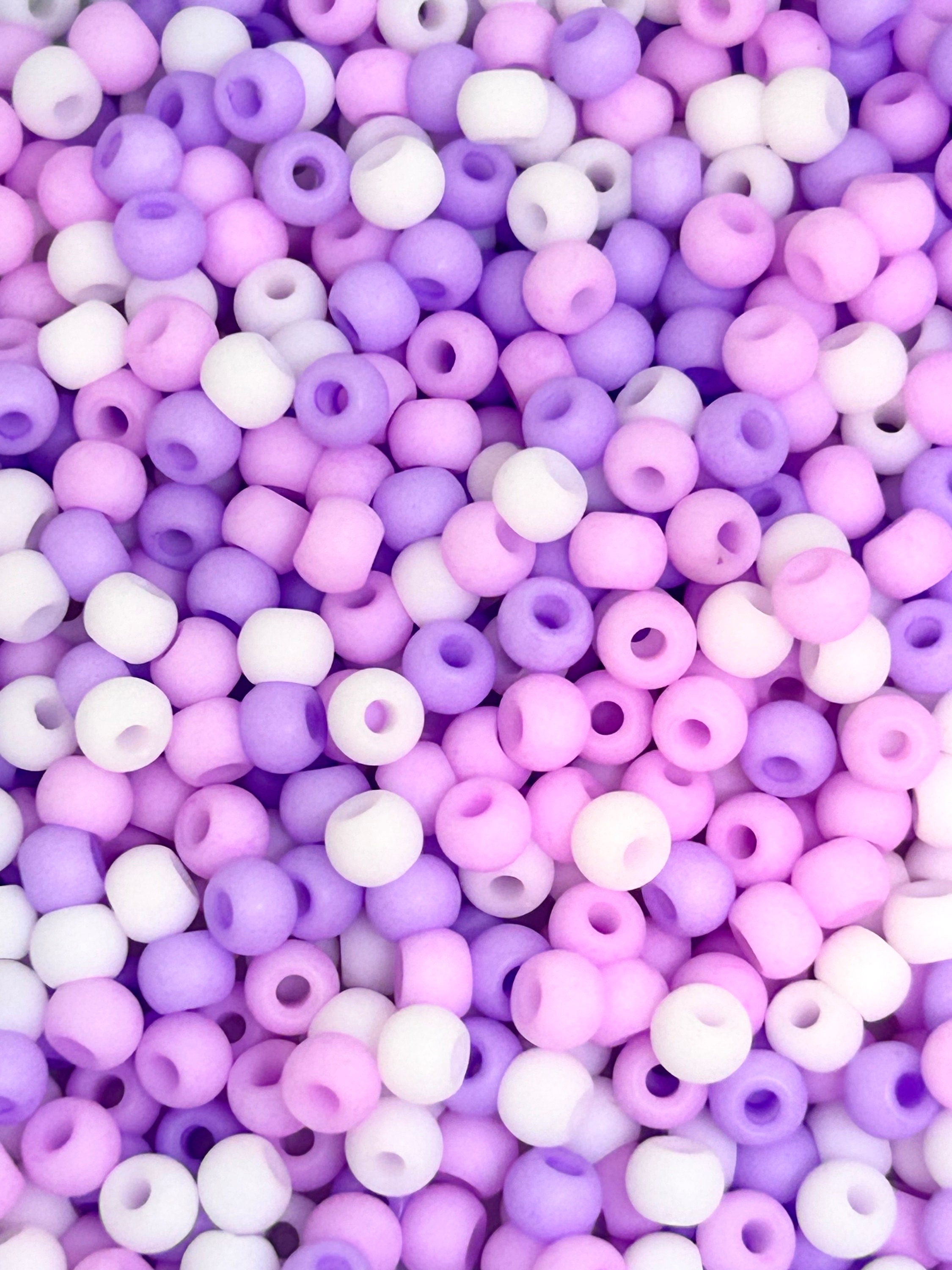 Berry Bliss Bead Mix - 4mm Purple, Pink, White Seed Bead Assortment