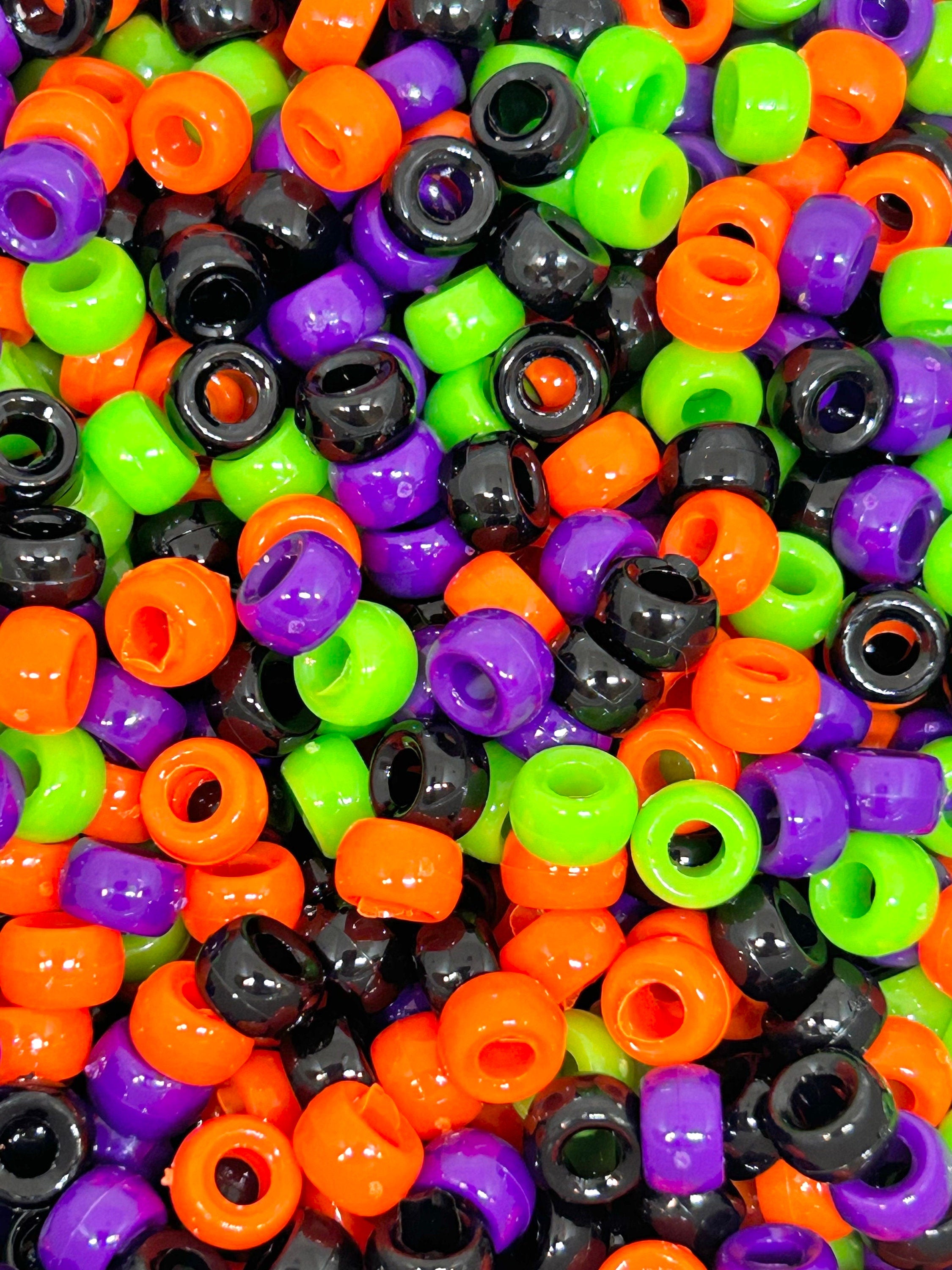 Halloween Witches Brew Mini Barrel Bead Mix
