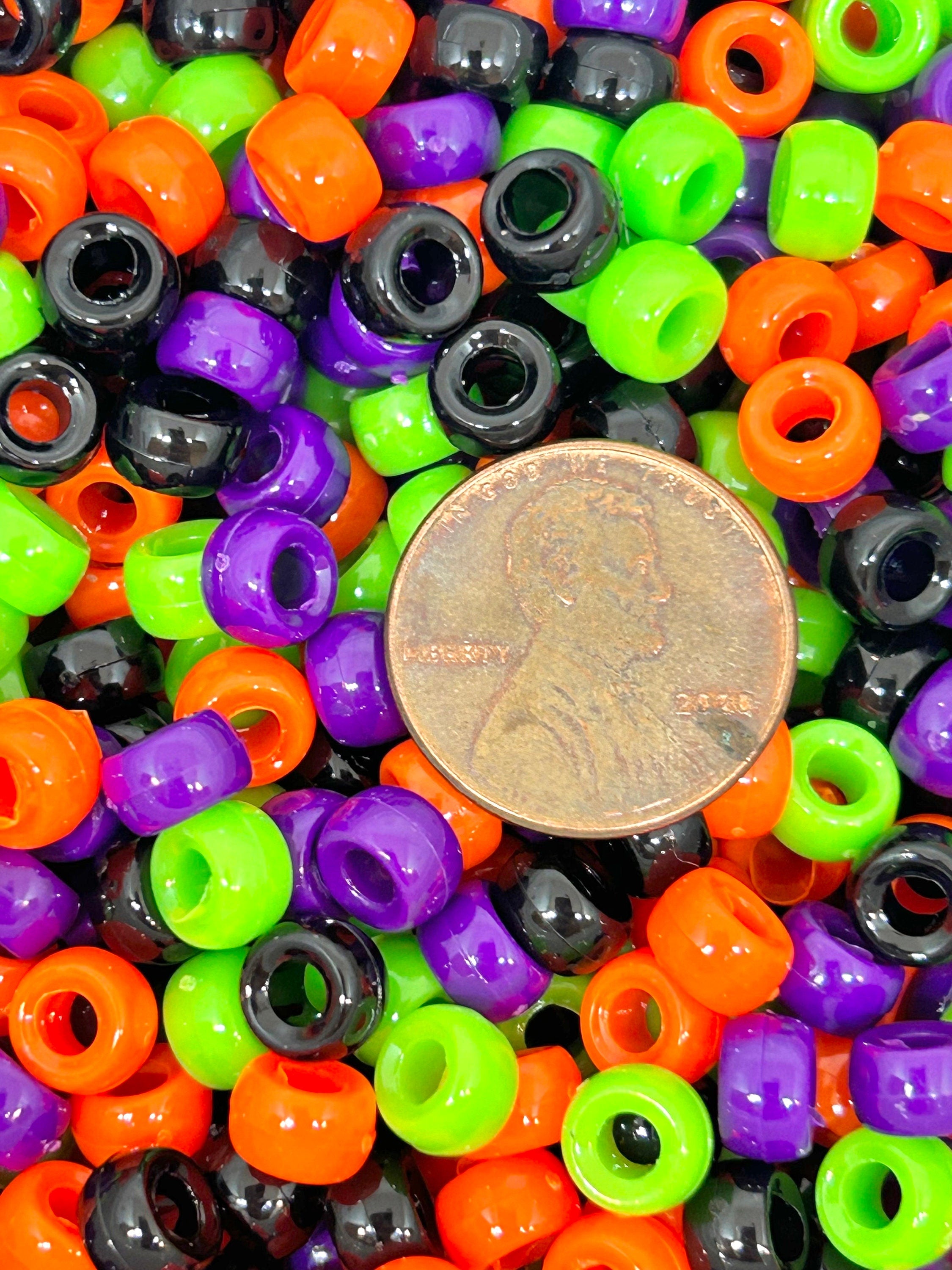 Halloween Witches Brew Mini Barrel Bead Mix
