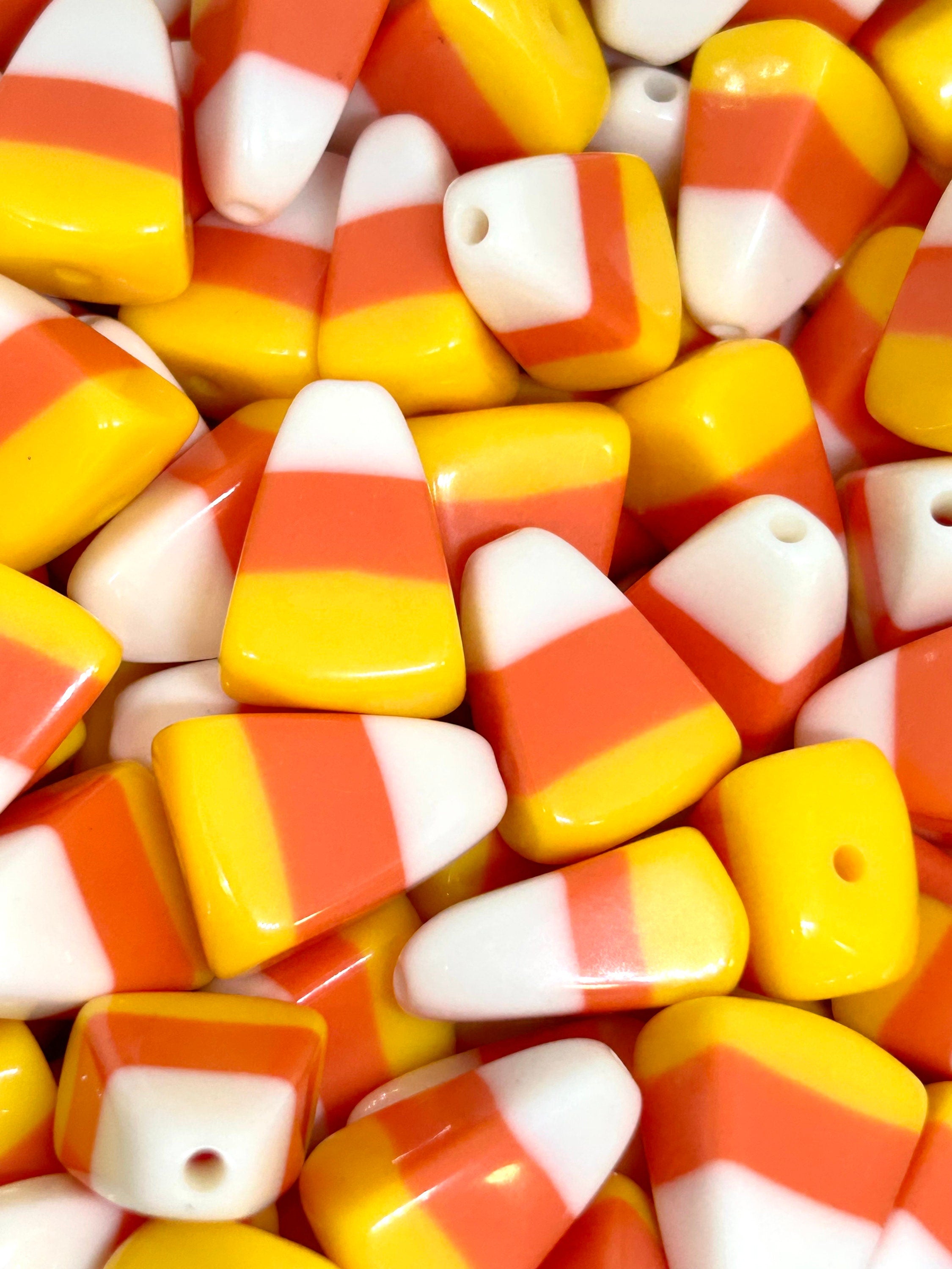 Cute Halloween Candy Corn Beads