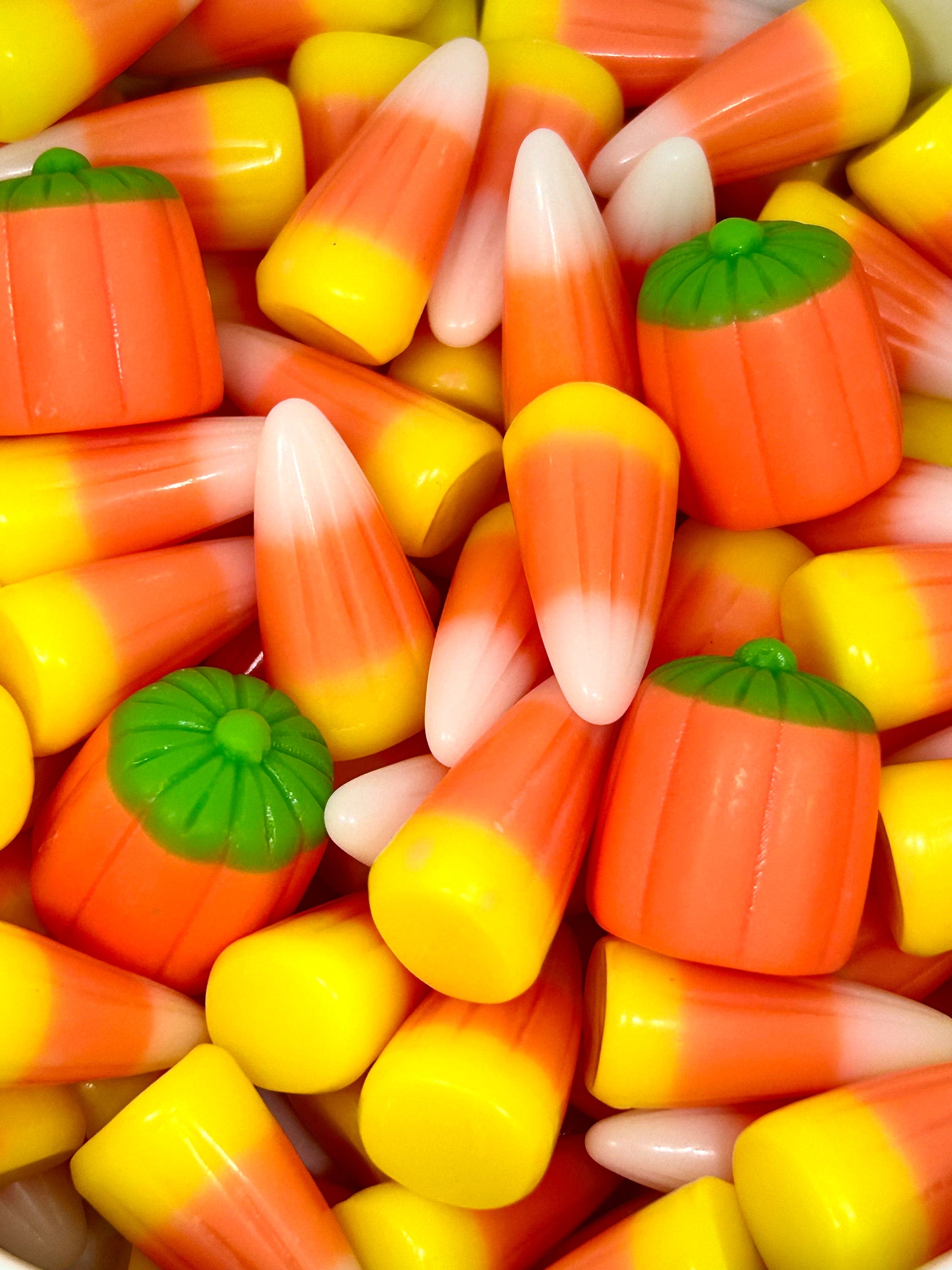 Halloween Harvest Mix Candy Corn & Pumpkin Cabochons