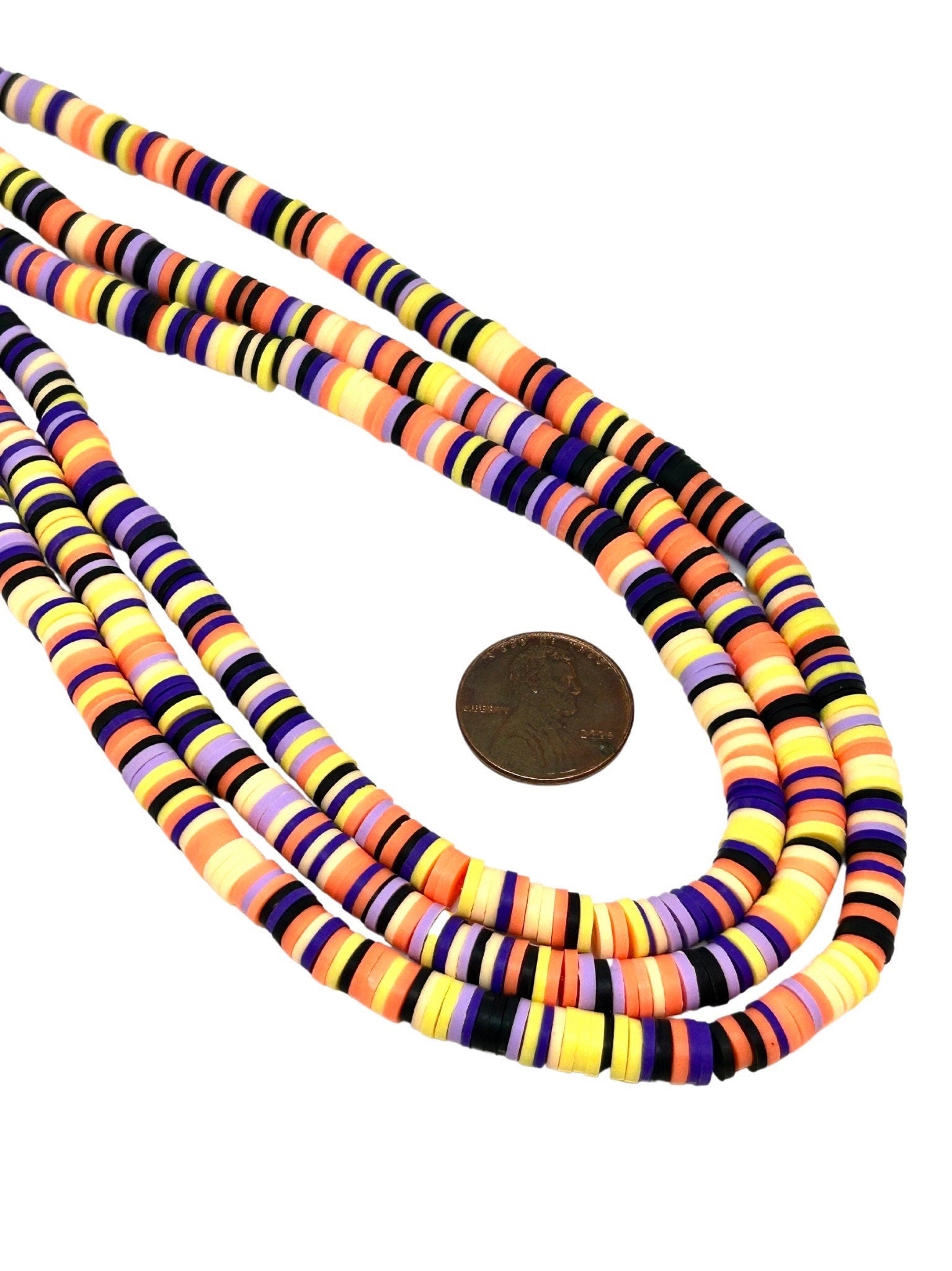 Spooky Witch Halloween Heishi Bead Strand