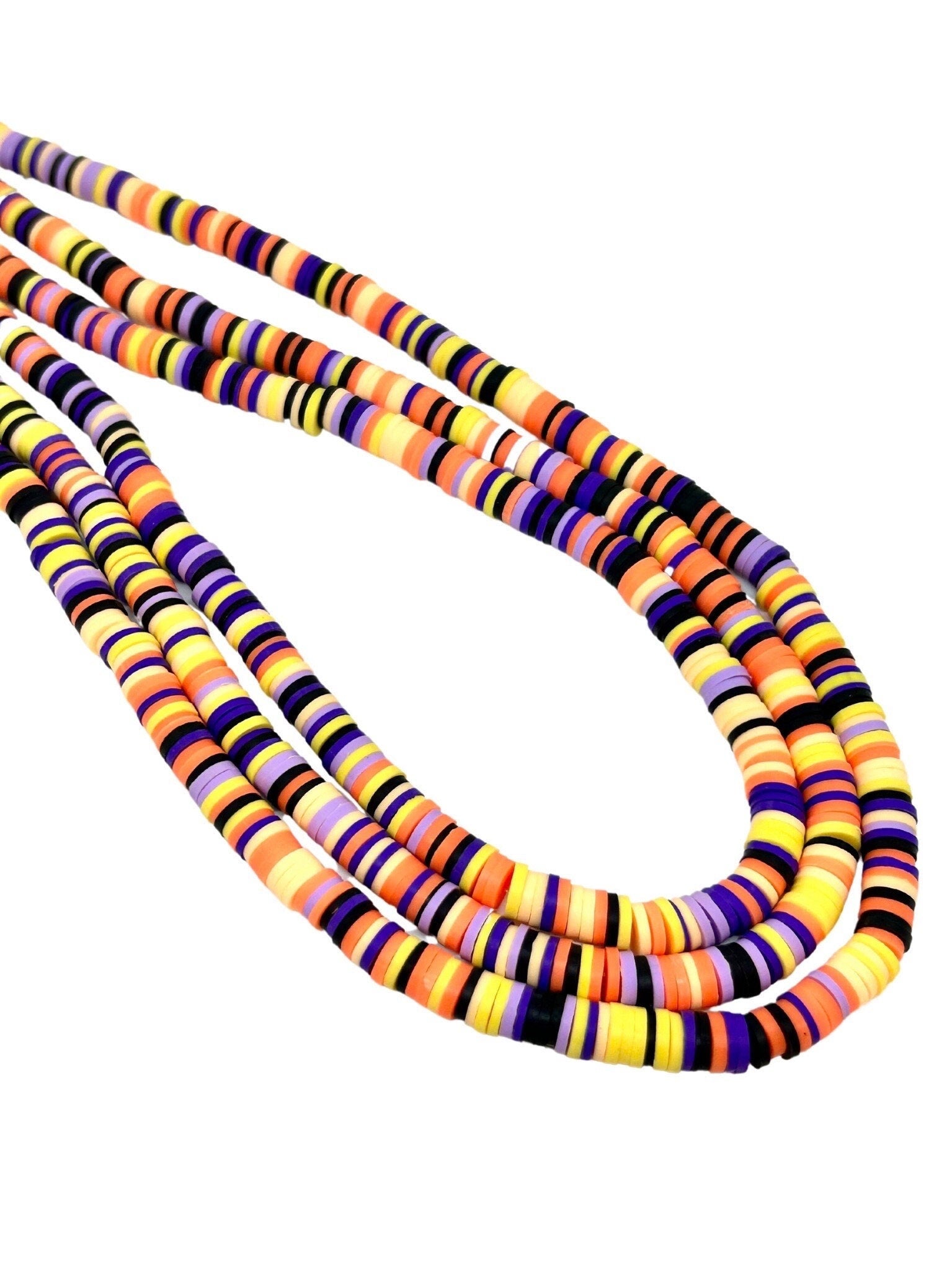 Spooky Witch Halloween Heishi Bead Strand