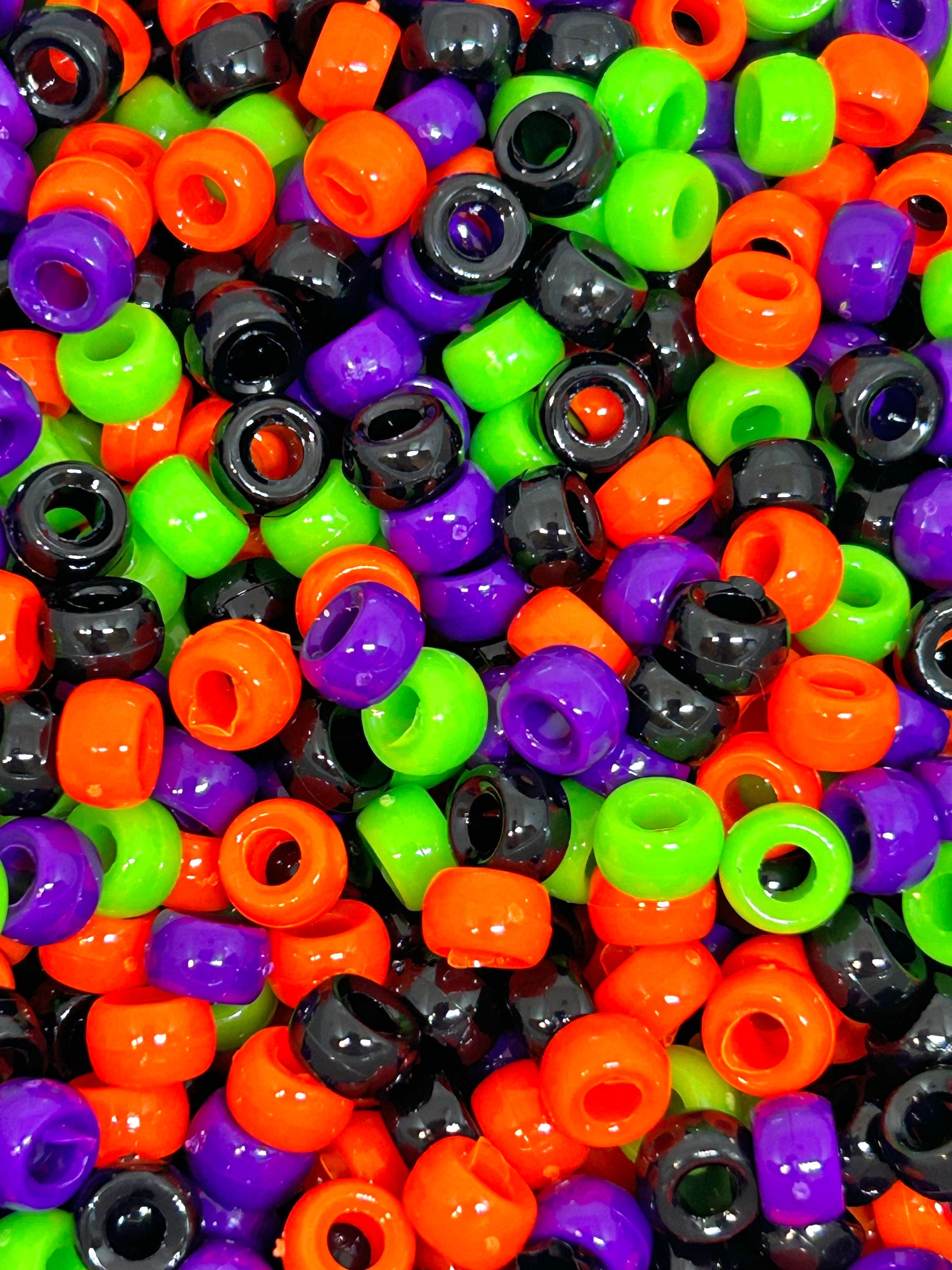 Halloween Witches Brew Mini Barrel Bead Mix