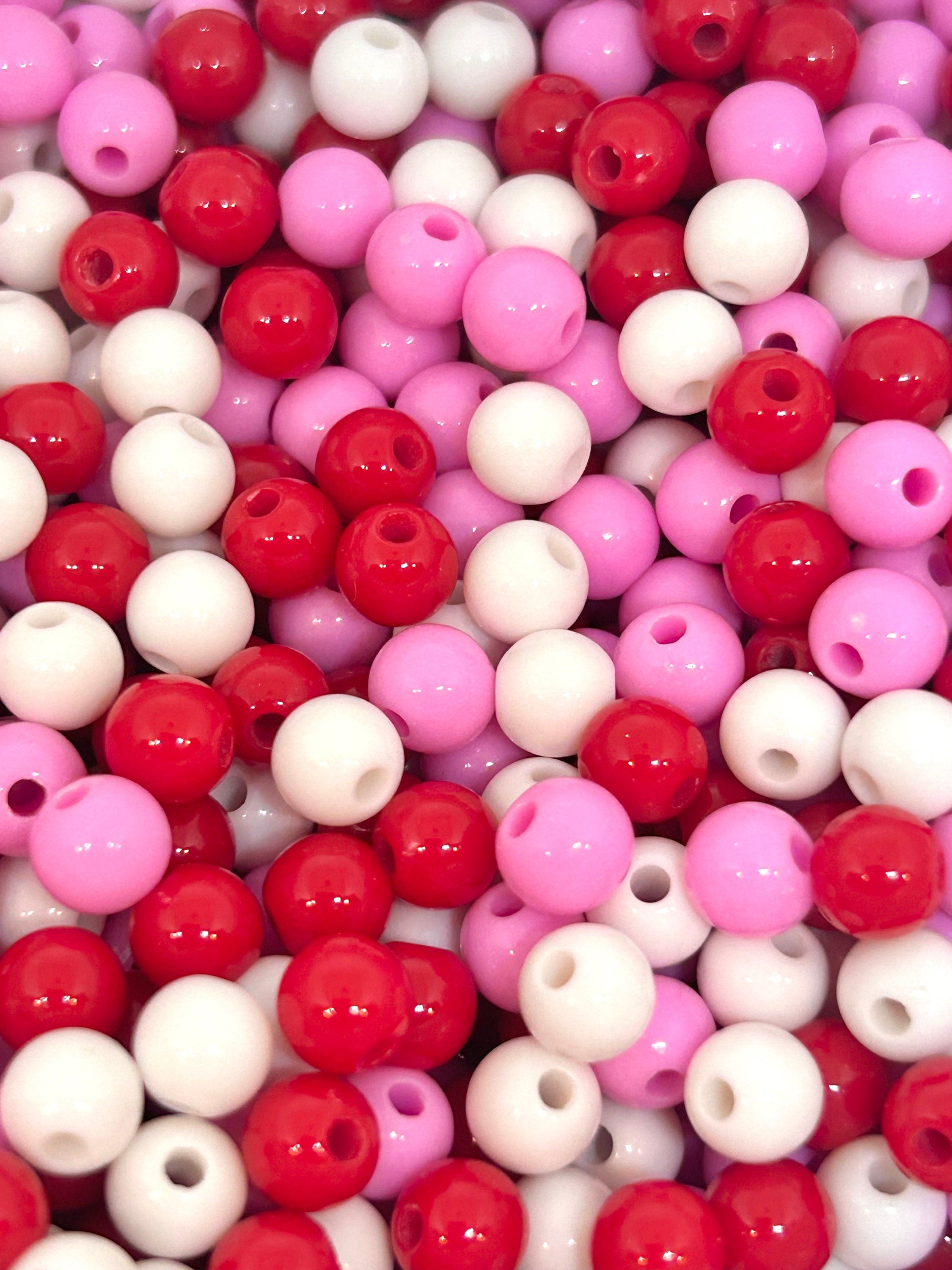 6mm Valentine's Day Bracelet Bead Mix
