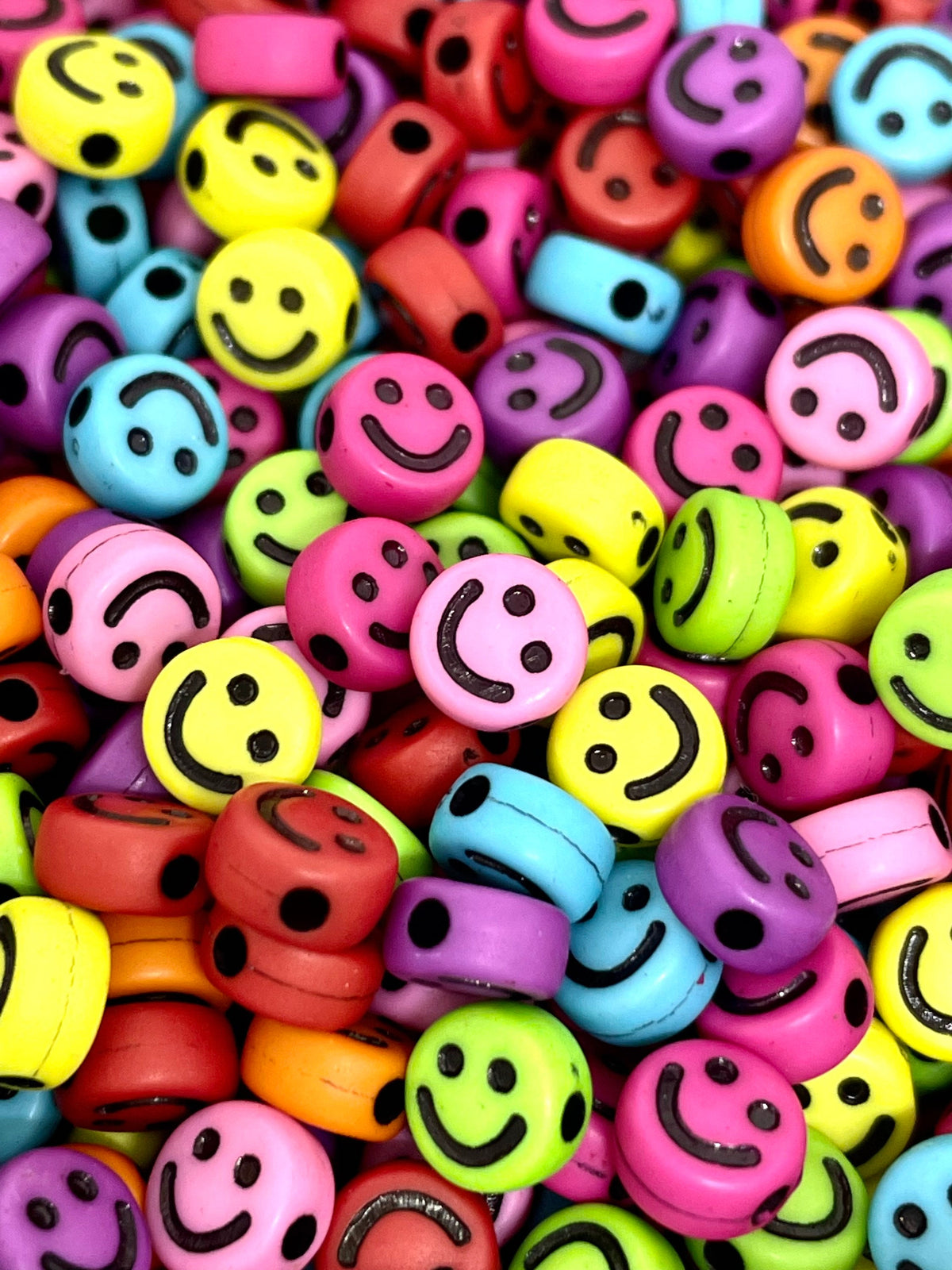 Bright Smiley Face Bead Kit, Smiley Face Bead for Bracelet, Emoji Bead ...