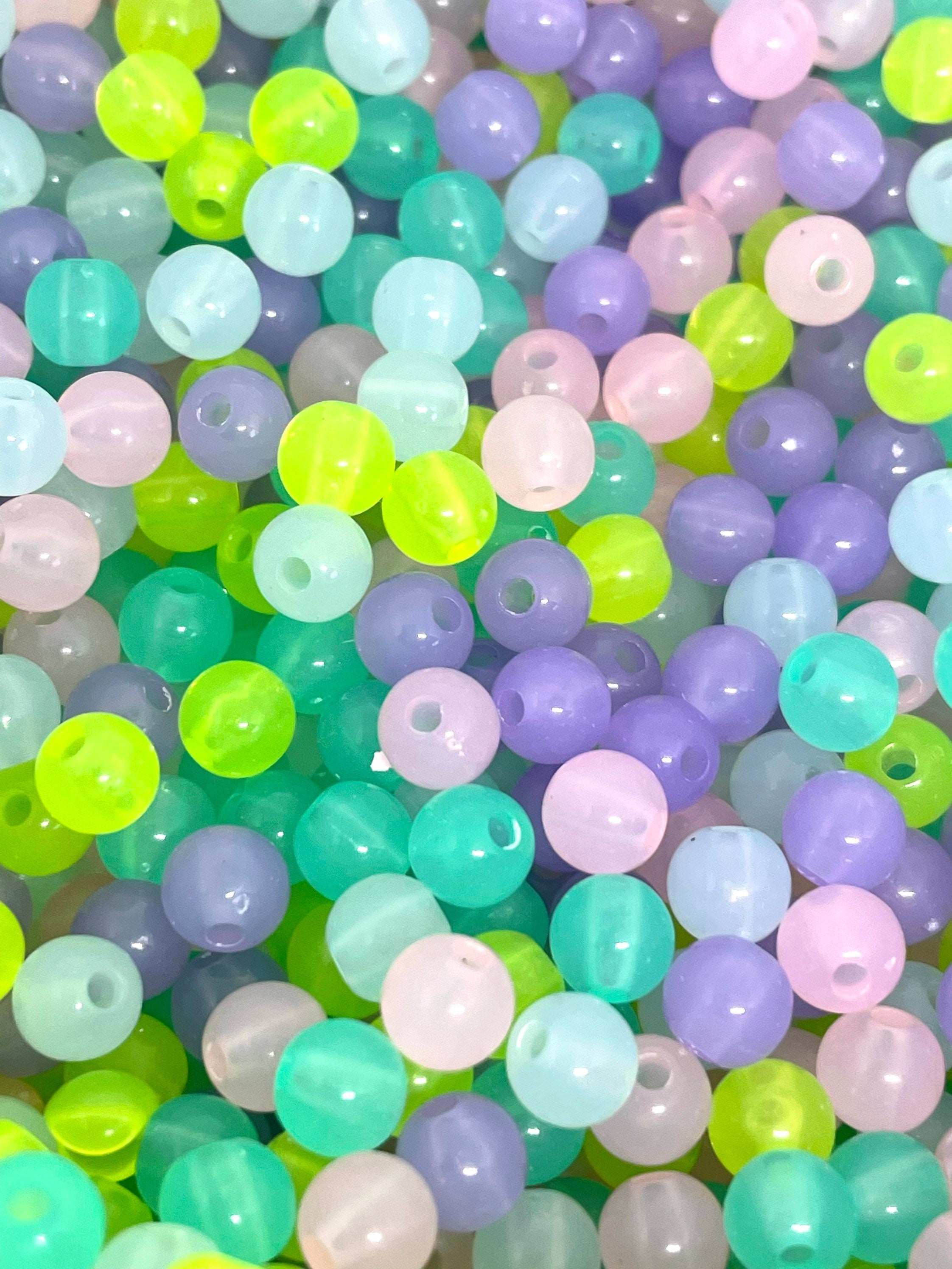 Spacer Beads SP107 | Acrylic Beads | Colorful Beads | | Round Circle Beads