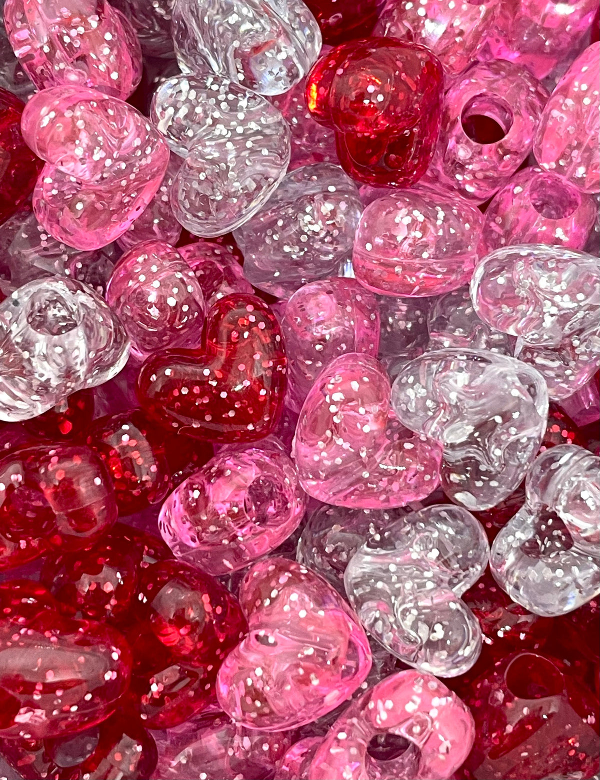 Red Heart Valentine's Day Beads for Your Sweetheart