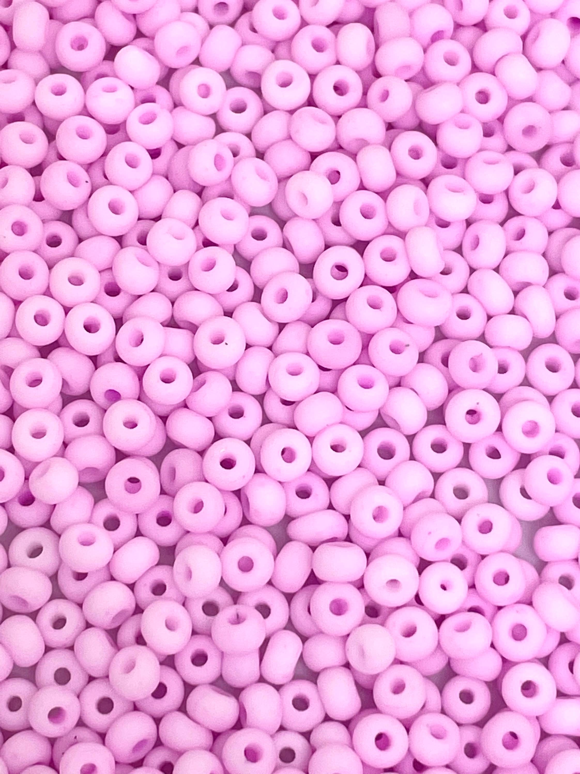 Tiny Pink Seed Beads, Pink Strawberry Ice Cream Matte Seed Beads for  Jewelry Making, Czech Seed Beads made from Glass