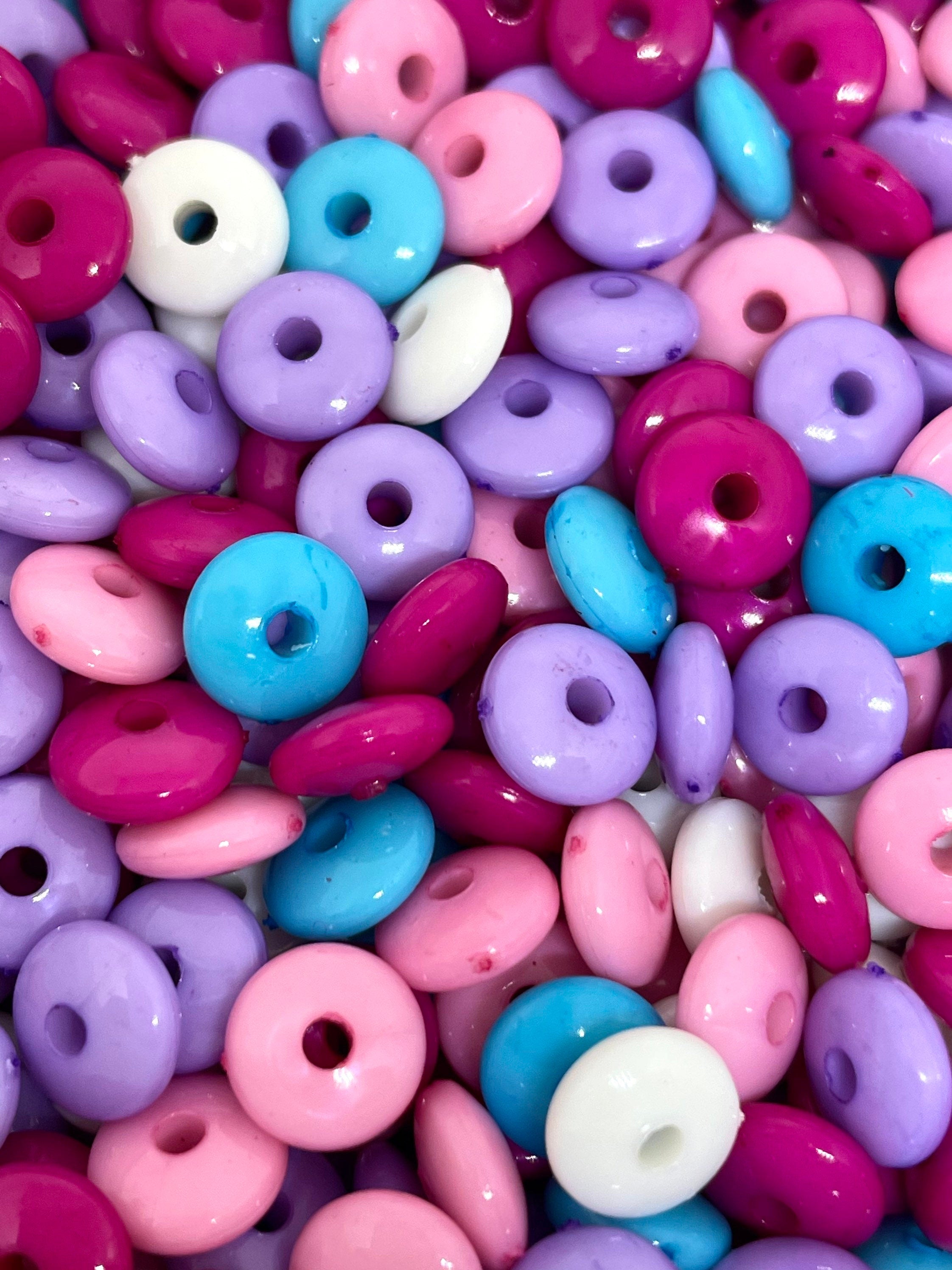 Yummy Jewelry Beads, Bright Colored Candy Beads, Rondelle Beads for  Bracelet, Necklace
