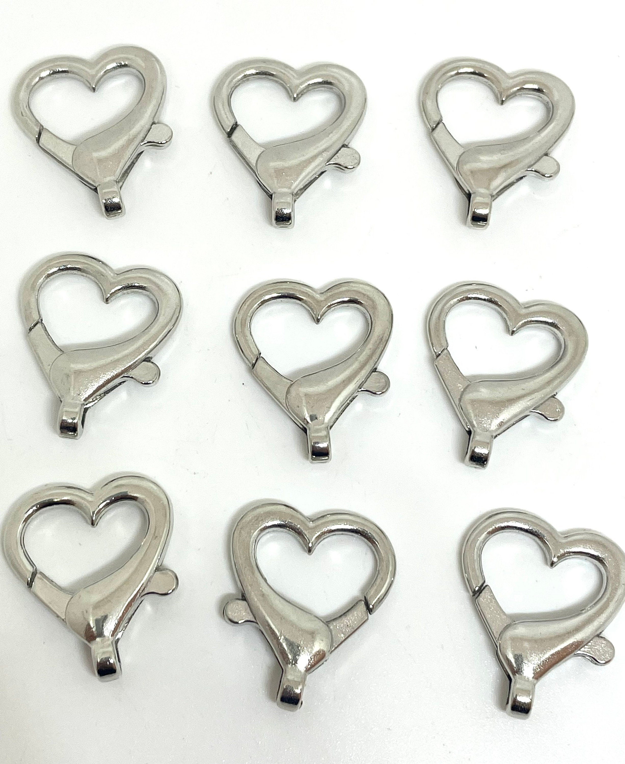 Gold Trimmed Gorgeous Heart Beads, Beautiful Metal Beads for