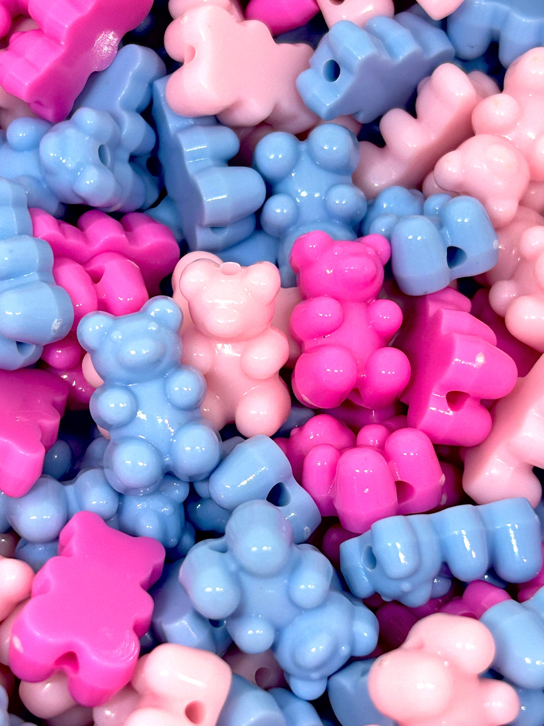 Lifesize Gummy Bear Beads in Cotton Candy Colors by Madison Beads - Fun and  Unique Beads for Vibrant Jewelry and Crafts