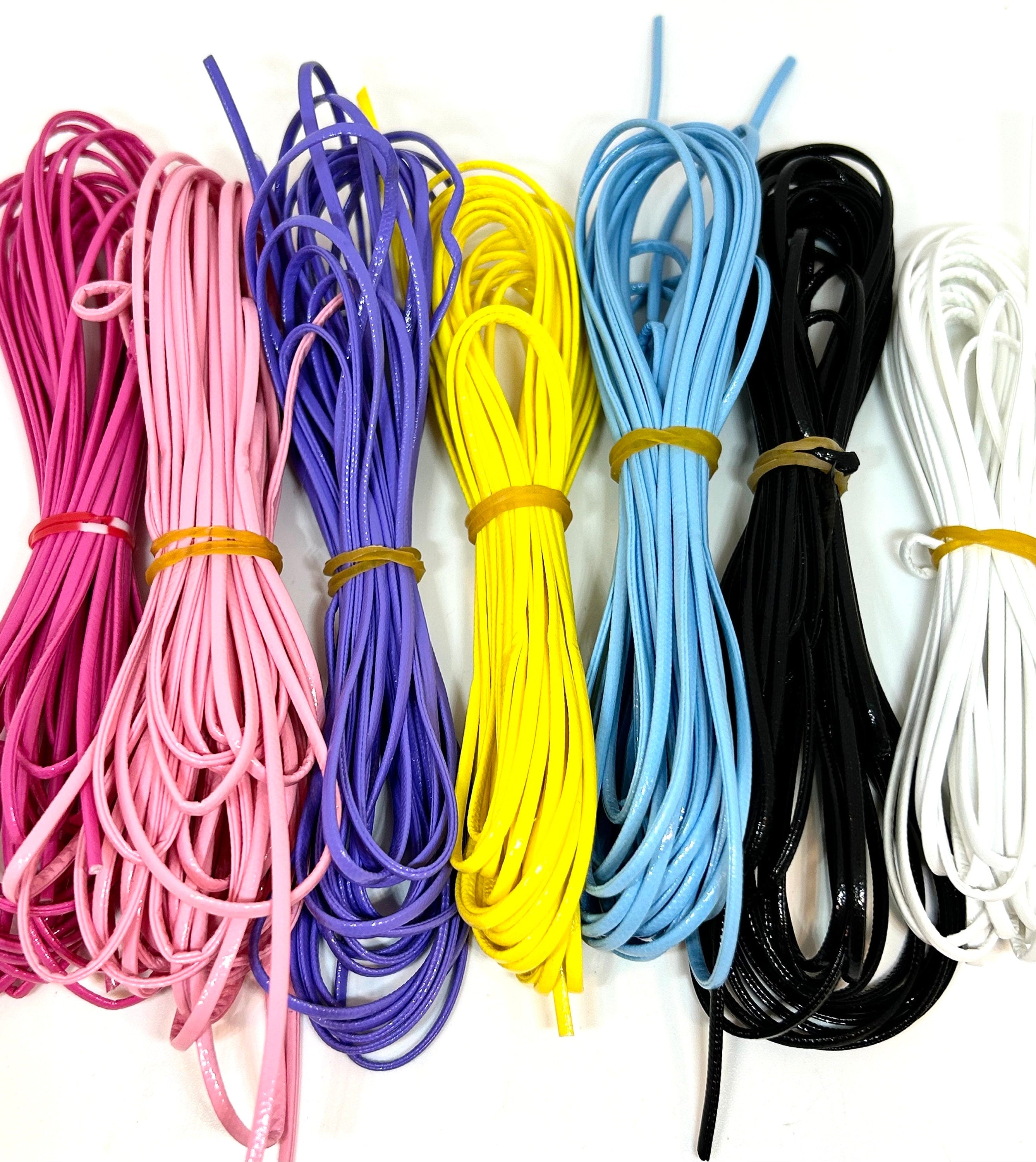 2mm Flat Plastic Cord - Perfect for Lanyards & Jewelry Making Designs
